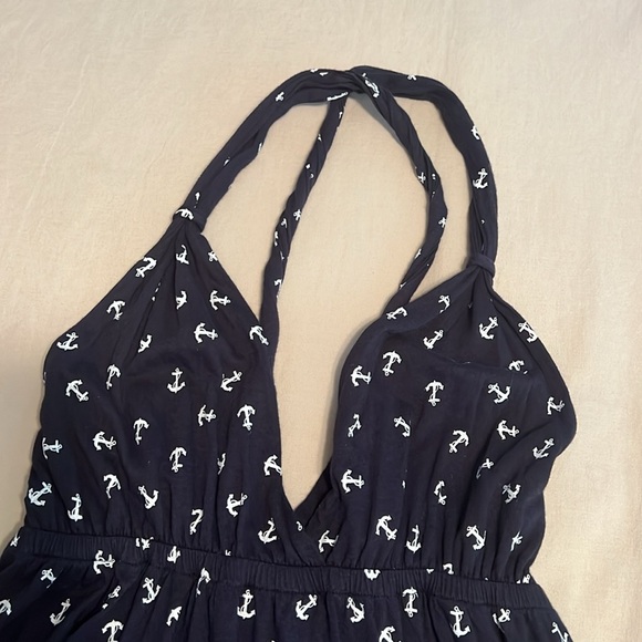 Xhilaration Navy Anchor Print Dress - Picture 3 of 5